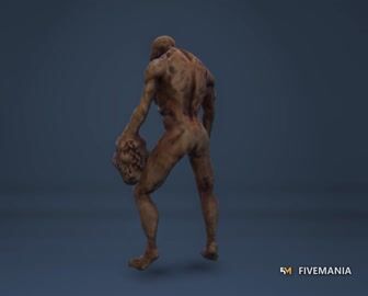 Ragnar | FiveM Male Ped | Mutated Zombie Creature | Multiple Outfits | Optimized & Fivem Ready [Add-On], video preview