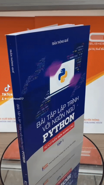 Sách Bài tập lập trình với ngôn ngữ PYTHON (Tập 1). Mua bán Sách tại Quận Cầu Giấy Hà Nội được đăng bởi Quang Hưng hình 1