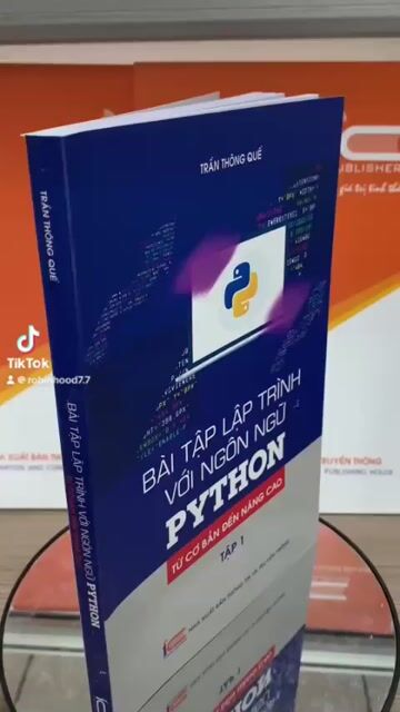 Sách Bài tập lập trình với ngôn ngữ PYTHON (Tập 1). Mua bán Sách tại Quận Cầu Giấy Hà Nội được đăng bởi Quang Hưng hình 1