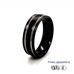7mm Brushed Zirconium Ring with 2 Natural Polished Lines 360 video three