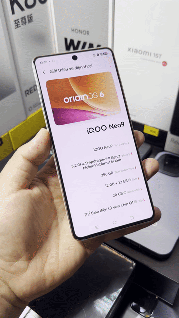 iQOO Neo9 12GB/256GB Trắng Fullbox. Mua bán Điện thoại tại Thành phố Nam Định Nam Định được đăng bởi Trí Dũng Store hình 1