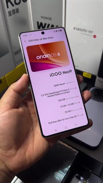 iQOO Neo9 12GB/256GB Trắng Fullbox. Mua bán Điện thoại tại Thành phố Nam Định Nam Định được đăng bởi Trí Dũng Store hình 1