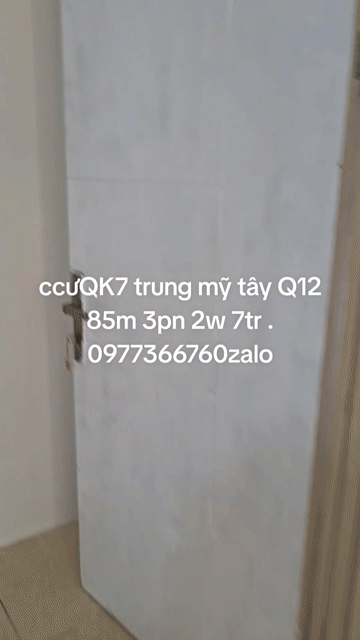 Cho thuê Căn hộ Chung cư Quận 12 Tp Hồ Chí Minh diện tích 85 m² giá 7 triệu/tháng