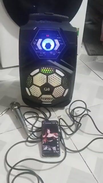Loa Bluetooth Karaoke Q8 Đen. Mua bán Tivi, Âm thanh tại Thị xã Tân Uyên Bình Dương được đăng bởi ANHTACO  hình 1