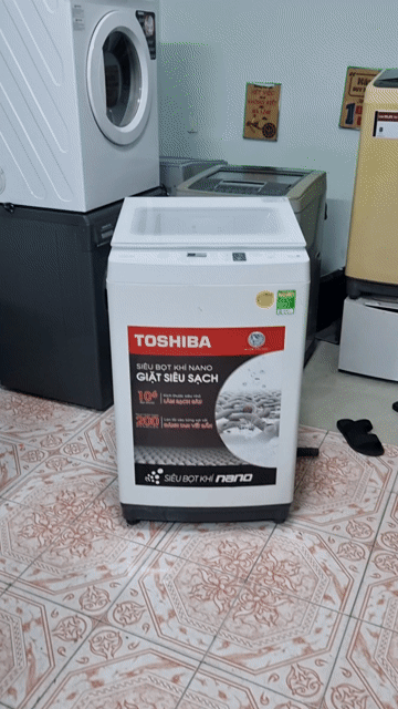 Máy giặt Toshiba 9kg chạy tốt có ship. Mua bán Máy giặt tại Thành phố Thủ Đức Tp Hồ Chí Minh được đăng bởi Pi trần hình 1