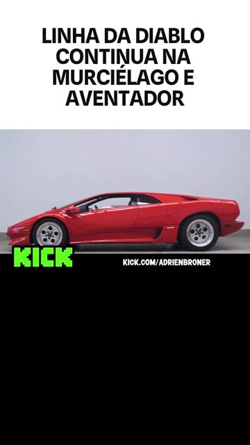 LINHA DA DIABLO CONTINUA NA MURCIÉLAGO E AVENTADOR
#V12 #LamborghiniDiablo #Lamborghini #Diablo #V12diabolico #GuiAvantGarde