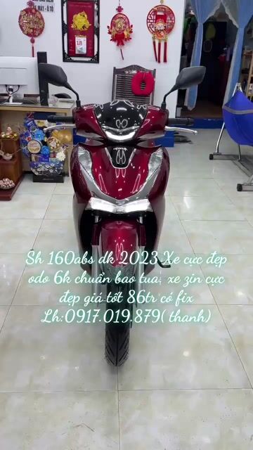 Honda SH 160 ABS 2023 Đỏ 6000 km. Mua bán Xe máy tại Thành phố Vũng Tàu Bà Rịa - Vũng Tàu được đăng bởi XE MÁY BẢO THANH  TPVŨNG TÀU hình 1