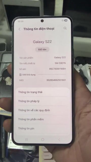 Samsung S22 256GB Xám. Mua bán Điện thoại tại Quận Tân Bình Tp Hồ Chí Minh được đăng bởi Tran Minh Anh hình 1