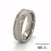 7mm Bark Pattern Titanium Wedding Ring 360 Video two