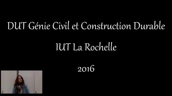 DUT Génie Civil - Construction Durable
