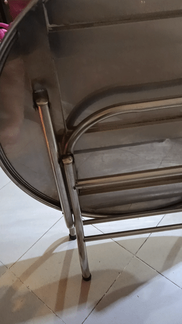 Bàn ăn Inox Tròn 1m2 Bạc. Mua bán Bàn ghế tại Quận Bình Thạnh Tp Hồ Chí Minh được đăng bởi Phương Thanh hình 1