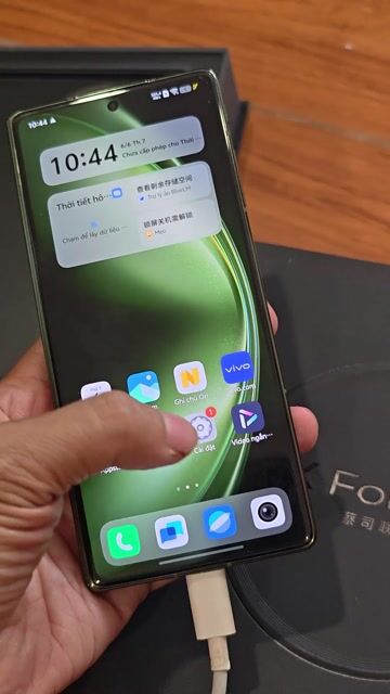 Vivo X Fold5 256GB Xanh. Mua bán Điện thoại tại Quận Hai Bà Trưng Hà Nội được đăng bởi Huy Máy Tàu hình 1