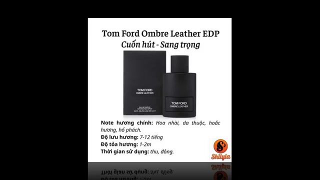 Nước hoa Tom Ford Ombré Leather Nam. Mua bán Nước hoa tại Thành phố Thủ Dầu Một Bình Dương được đăng bởi Hoàng Nam hình 1