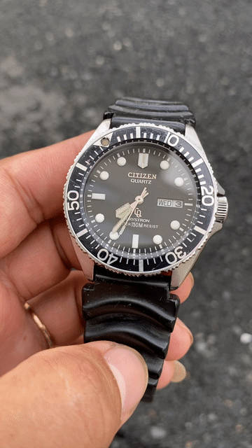 Đồng hồ lặn Citizen CQ Crystron 150m. Mua bán Đồng hồ tại Thành phố Long Xuyên An Giang được đăng bởi Chân Đất Miền Tây hình 1