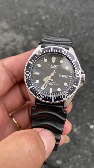 Đồng hồ lặn Citizen CQ Crystron 150m. Mua bán Đồng hồ tại Thành phố Long Xuyên An Giang được đăng bởi Chân Đất Miền Tây hình 1