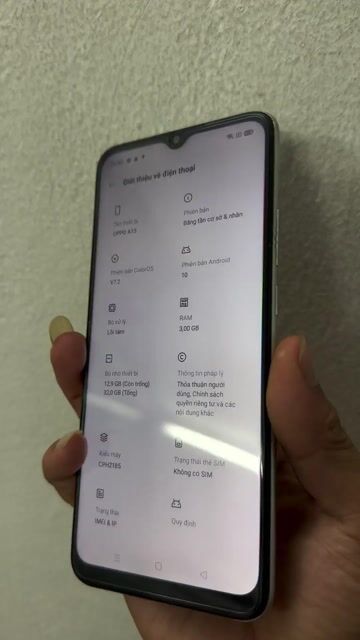 Oppo A15 32GB Trắng. Mua bán Điện thoại tại Quận Hoàng Mai Hà Nội được đăng bởi Hieu Lê hình 1