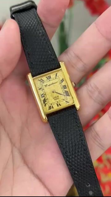 Đồng hồ Creauteur Tank Vàng. Mua bán Đồng hồ tại Thành phố Nam Định Nam Định được đăng bởi anh trần hình 1