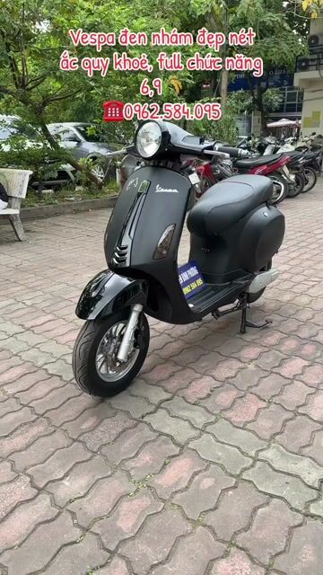Xe máy điện Piaggio Vespa Đen nhám. Mua bán Xe máy tại Quận Cầu Giấy Hà Nội được đăng bởi Xe điện Bình Phương hình 1