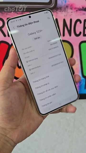 Samsung Galaxy S23+ 512GB  98% . Mua bán Điện thoại tại Thành phố Thủ Dầu Một Bình Dương được đăng bởi Lê Tuấn hình 1