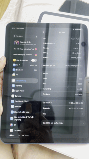 Apple iPad A16(Gen11) 128GB mà xanh. Mua bán Máy tính bảng tại Quận Phú Nhuận Tp Hồ Chí Minh được đăng bởi locloc hình 1