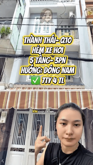 Mua bán Nhà ở Quận 10 Tp Hồ Chí Minh giá 7,4 tỷ