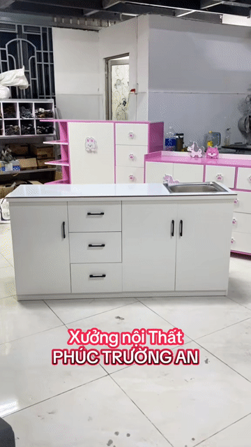 Tủ bếp Nhựa Đài Loan Vân gỗ 81x160cm. Mua bán Tủ, kệ gia đình tại Quận Gò Vấp Tp Hồ Chí Minh được đăng bởi Nội Thất Gia Đình hình 1