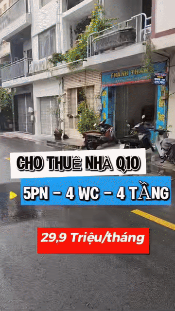 Cho thuê Nhà ở Quận 10 Tp Hồ Chí Minh diện tích 48 m² giá 27 triệu/tháng