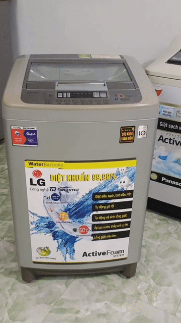 Máy giặt LG 10kg Inverter Xám Thái Lan bao ship. Mua bán Máy giặt tại Quận 10 Tp Hồ Chí Minh được đăng bởi điện lạnh LÊ DƯƠNG 87 hình 1