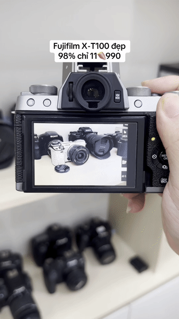 Máy ảnh Fujifilm X-T100 Đen Bạc đẹp 98%. Mua bán Máy ảnh, Máy quay tại Quận 5 Tp Hồ Chí Minh được đăng bởi Phan Thế Phong  hình 1