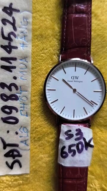 Đồng hồ Daniel Wellington Kính sapphire Nâu. Mua bán Đồng hồ tại Huyện Củ Chi Tp Hồ Chí Minh được đăng bởi Thanh Huỳnh hình 1