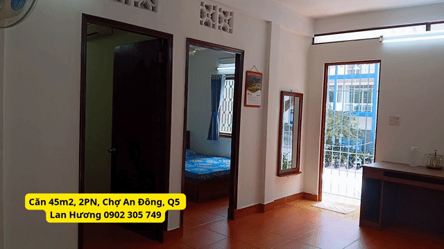 Cho thuê Căn hộ Chung cư Quận 5 Tp Hồ Chí Minh diện tích 45 m² giá 8 triệu/tháng