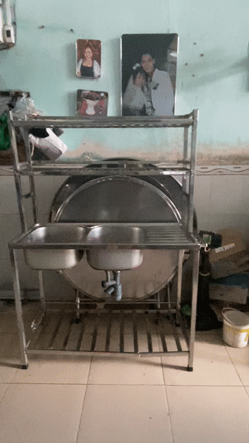 Bồn rửa chén Inox 2 bồn Bạc. Mua bán Thiết bị vệ sinh, nhà tắm tại Quận Ninh Kiều Cần Thơ được đăng bởi Gia kỳ Lý hình 1