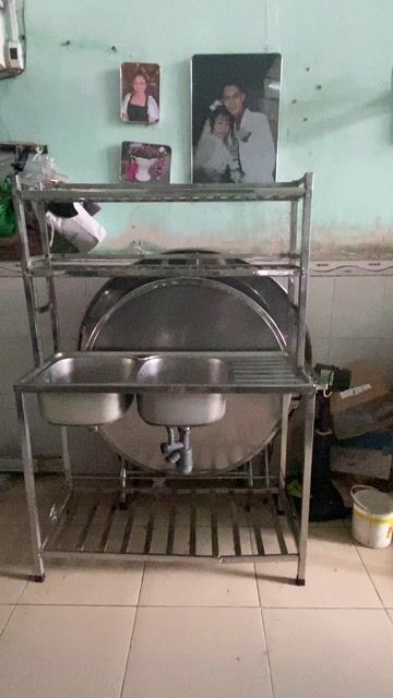 Bồn rửa chén Inox 2 bồn Bạc. Mua bán Thiết bị vệ sinh, nhà tắm tại Quận Ninh Kiều Cần Thơ được đăng bởi Gia kỳ Lý hình 1