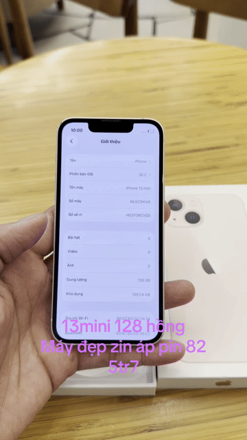 Apple iPhone 13 mini Hồng,zin áp. Mua bán Điện thoại tại Quận Tân Bình Tp Hồ Chí Minh được đăng bởi Tuấn hình 1