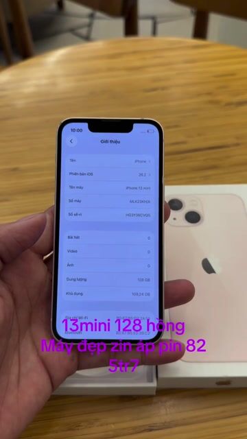 Apple iPhone 13 mini Hồng,zin áp. Mua bán Điện thoại tại Quận Tân Bình Tp Hồ Chí Minh được đăng bởi Tuấn hình 1