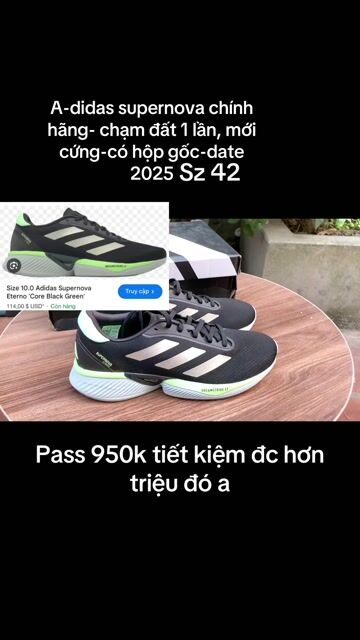 Giày thể thao Adidas Supernova ETERNO Nam. Mua bán Giày dép tại Huyện Phúc Thọ Hà Nội được đăng bởi Bon Shoes hình 1