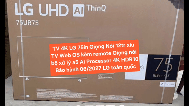 TV 4K LG 75UR7550 75in 4K Giọng Nói BảoHành 6/2027. Mua bán Tivi, Âm thanh tại Quận 8 Tp Hồ Chí Minh được đăng bởi Nguyen nguyen hình 1