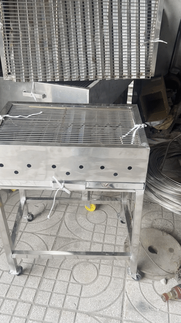 Lò nướng than Inox 50x80cm. Mua bán Bếp, lò, đồ điện nhà bếp tại Huyện Bình Chánh Tp Hồ Chí Minh được đăng bởi Xưởng Inox An Phát Phú hình 1
