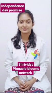 Pinnacle Blooms Network 75th Independence Day Promise by S.Shrividya, Behavioural Therapist of Pinnacle @ Suchitra II in English