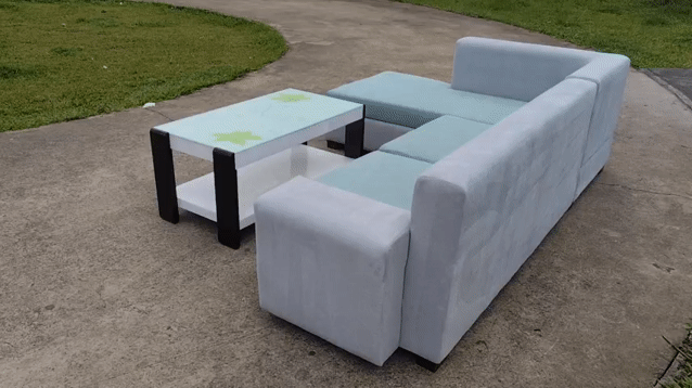 Thanh lý Ghế sofa góc L Vải . Mua bán Bàn ghế tại Quận 12 Tp Hồ Chí Minh được đăng bởi Ngọc Thiện hình 1