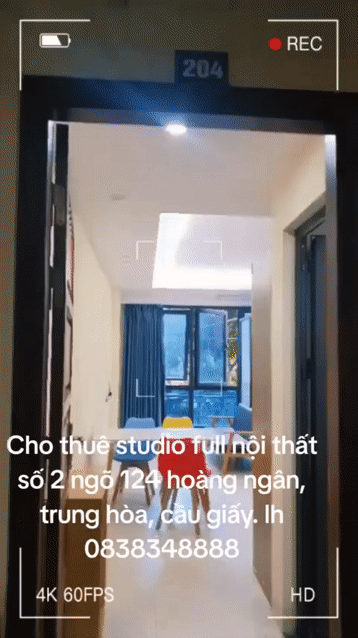 Cho thuê Căn hộ Chung cư Quận Cầu Giấy Hà Nội diện tích 30 m² giá 6,5 triệu/tháng