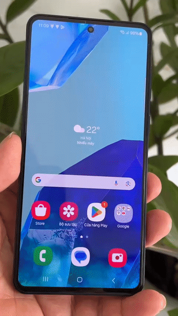Samsung Galaxy M55 5G 256GB Xanh. Mua bán Điện thoại tại Huyện Hóc Môn Tp Hồ Chí Minh được đăng bởi TOTO MOBILE HÓC MÔN hình 1