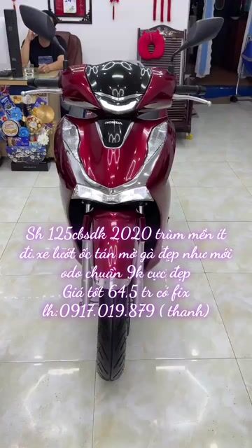 Honda SH 125 CBS 2020 Đỏ 9000 km. Mua bán Xe máy tại Thành phố Vũng Tàu Bà Rịa - Vũng Tàu được đăng bởi XE MÁY BẢO THANH  TPVŨNG TÀU hình 1