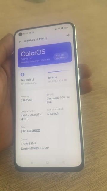 Oppo Reno 6 5G 128GB Xanh ngọc. Mua bán Điện thoại tại Quận 12 Tp Hồ Chí Minh được đăng bởi Quân hình 1