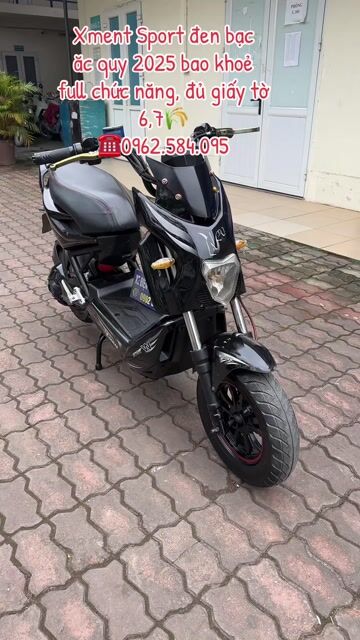 Xe máy điện Xmen Sports 2025 Đen bạc. Mua bán Xe điện tại Quận Bắc Từ Liêm Hà Nội được đăng bởi Xe điện Bình Phương hình 1