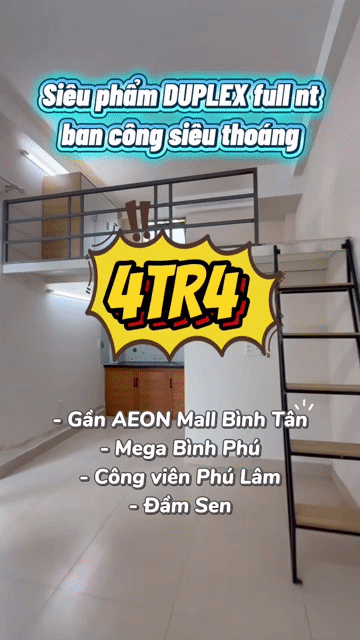 Cho thuê Căn hộ Chung cư Quận 6 Tp Hồ Chí Minh diện tích 30 m² giá 3,9 triệu/tháng
