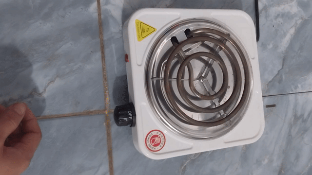 Bếp điện 1000W Trắng. Mua bán Bếp, lò, đồ điện nhà bếp tại Quận Bình Thuỷ Cần Thơ được đăng bởi Ý Vinh hình 1
