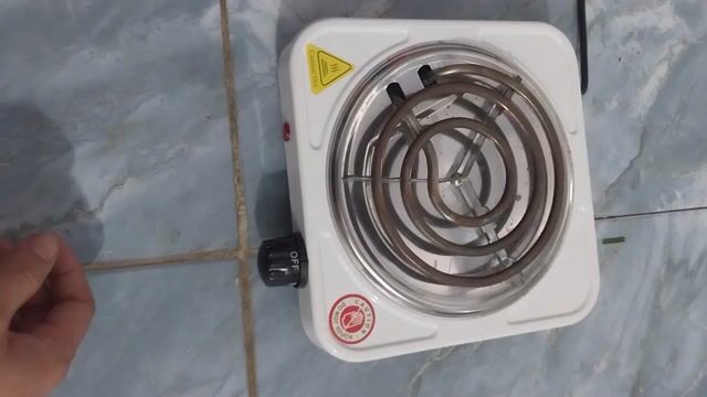 Bếp điện 1000W Trắng. Mua bán Bếp, lò, đồ điện nhà bếp tại Quận Bình Thuỷ Cần Thơ được đăng bởi Ý Vinh hình 1