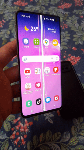Samsung Galaxy S10 Trắng Màn hình sọc. Mua bán Điện thoại tại Quận 3 Tp Hồ Chí Minh được đăng bởi a Khoa hình 1