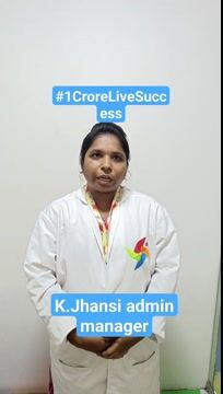 #1 Crore Lives Success by Kakunuri Jhansi